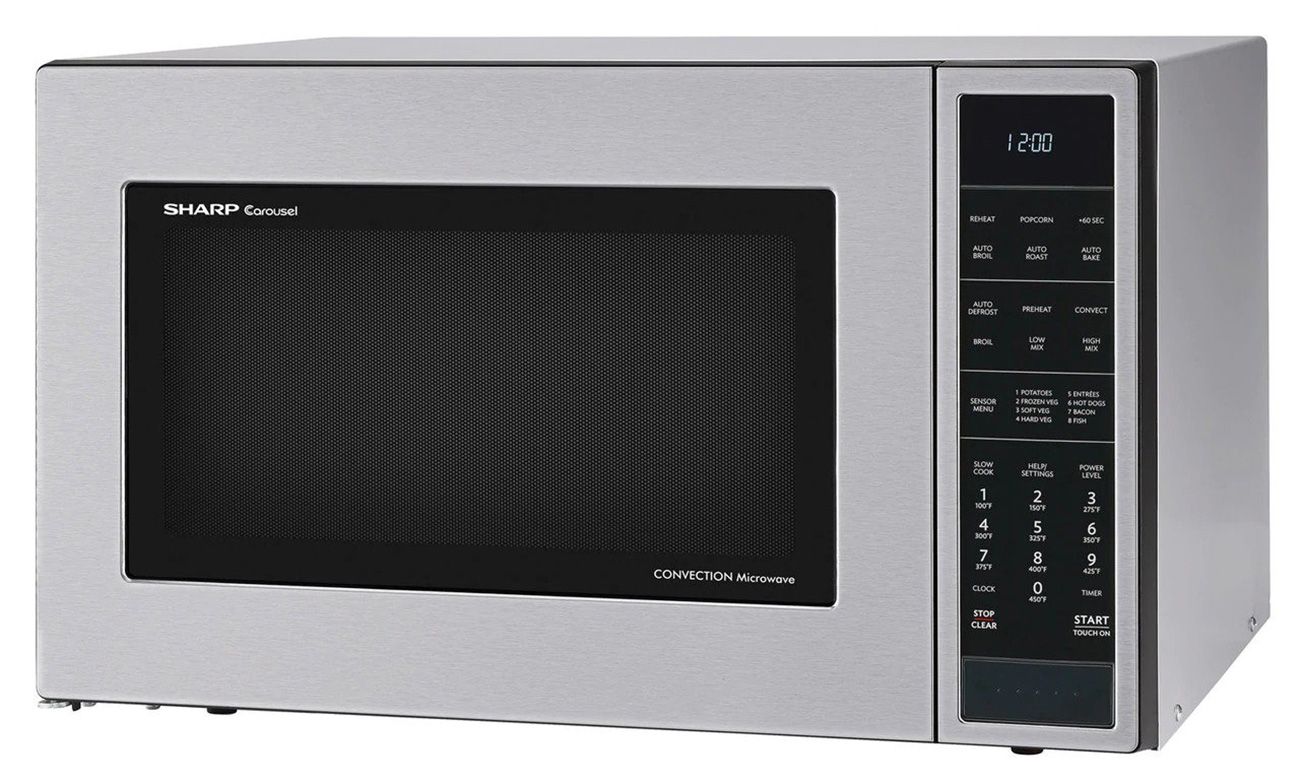 Sharp 1.5 Cu. Ft. Stainless Steel Carousel Convection Microwave Oven