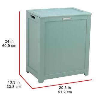 Oceanstar Storage Laundry Hamper in Turquoise RH5513C