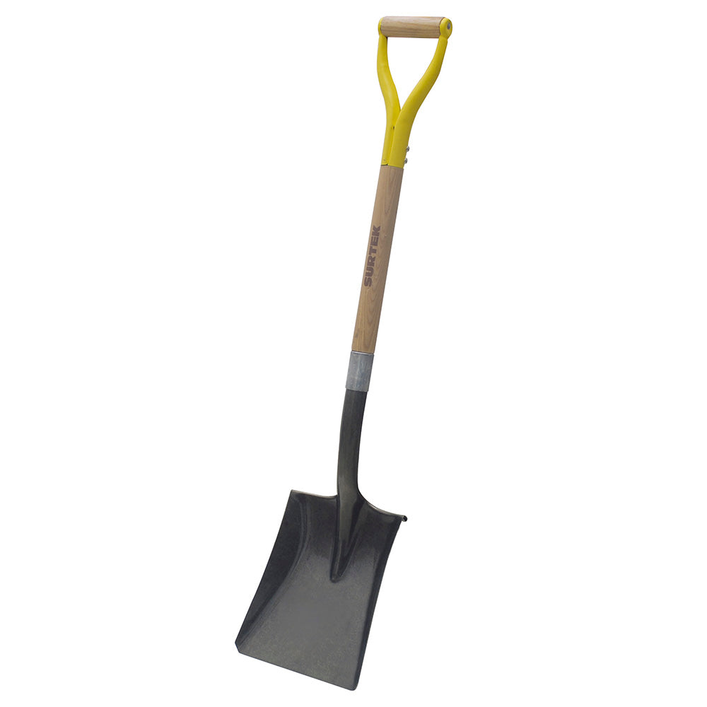 Square Shovel Wood and Metal Grip Surtek