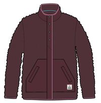 Clover Recycled Deep-Pile Sherpa Fleece - Wine