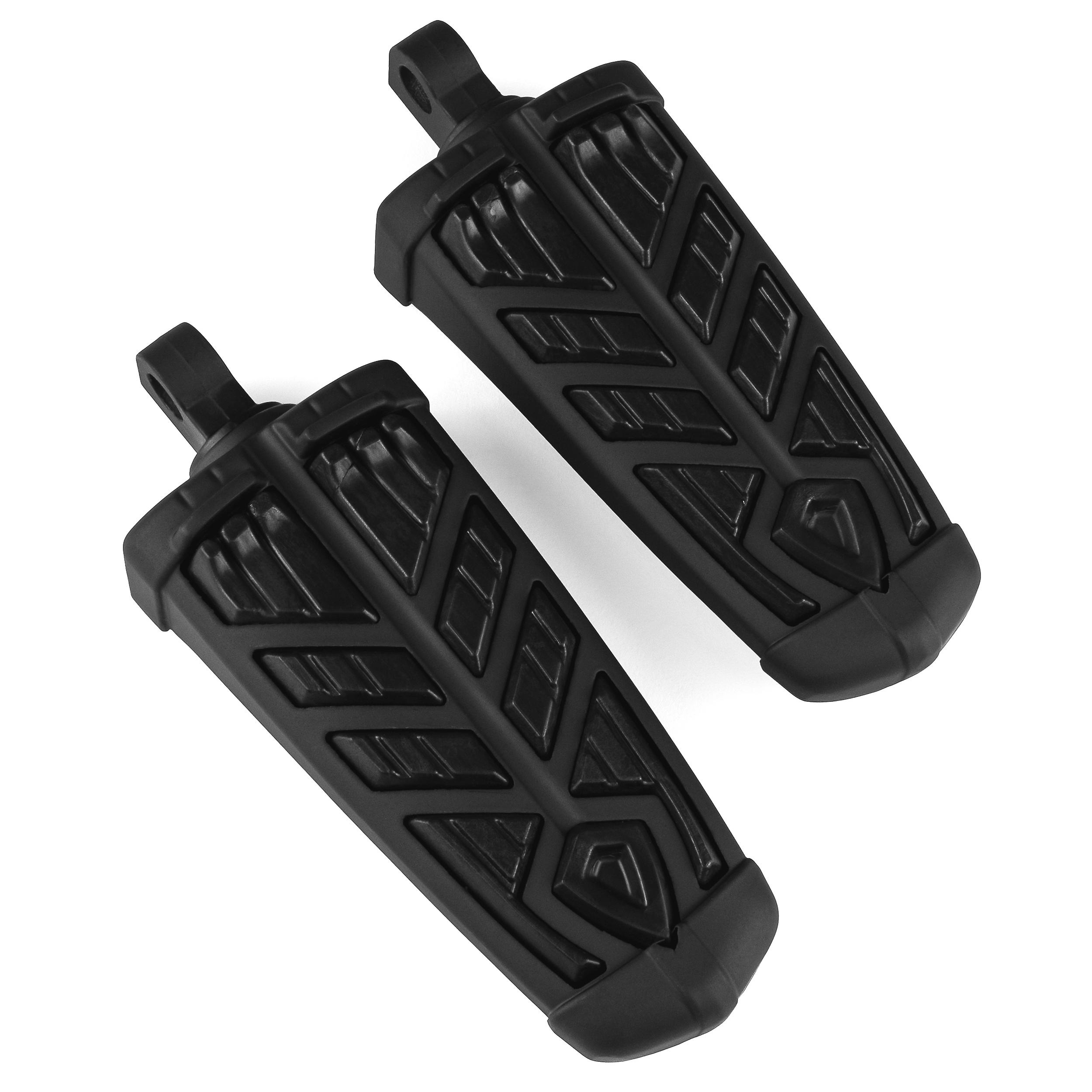 Spear Foot Pegs， Black， Foot Control Component， 1 Pair， Compatible with Harley Davidson FLHTCUSE CVO Ultra Classic Electra Glide 2006-2013