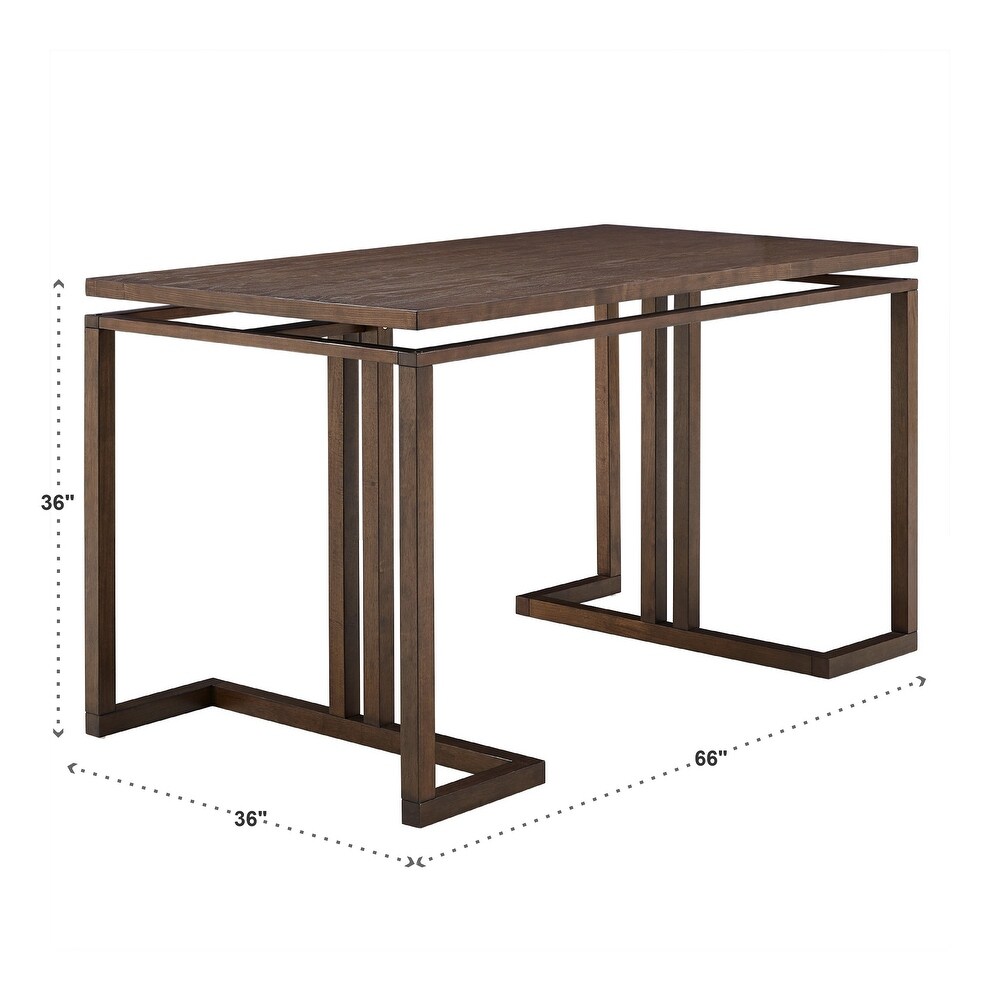 Kai Rectangular Counter Height Dining Table with Storage by iNSPIRE Q Classic