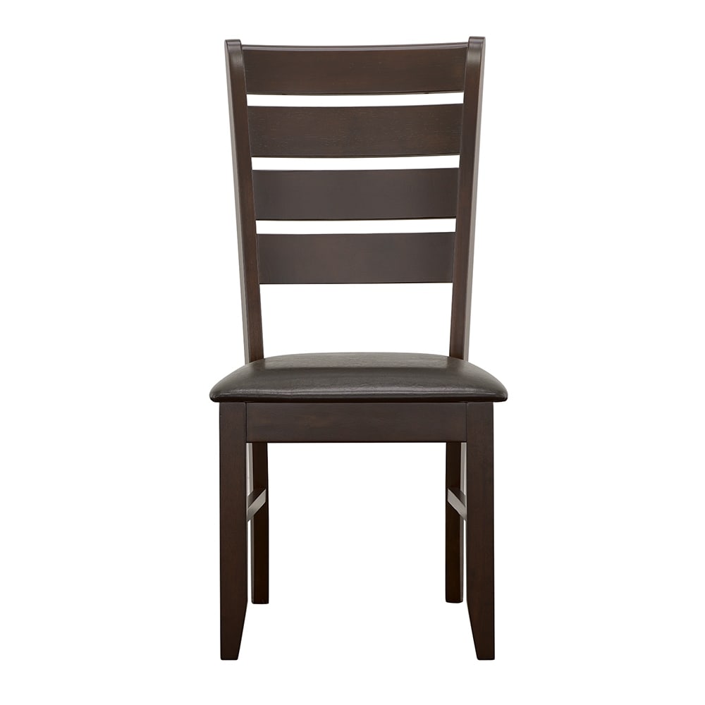 Coaster Furniture Dalila Ladder Back Side Chairs Brown And Grey (Set of 2)   19.25'' x 22.25'' x 40.25''