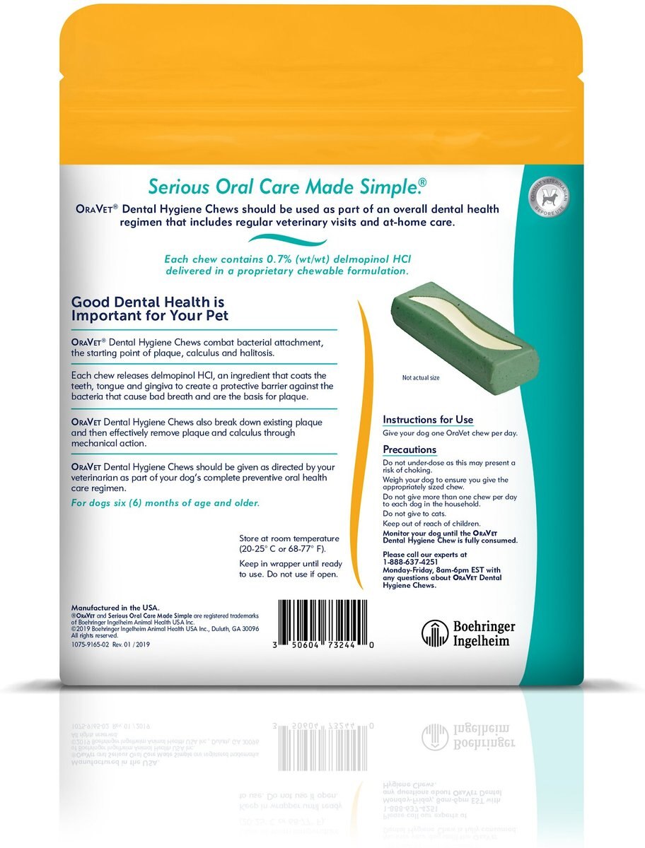 OraVet Hygiene Dental Chews for X-Small Dogs