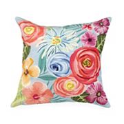 Liora Manne Illusions Flower Garden Indoor Outdoor Throw Pillow