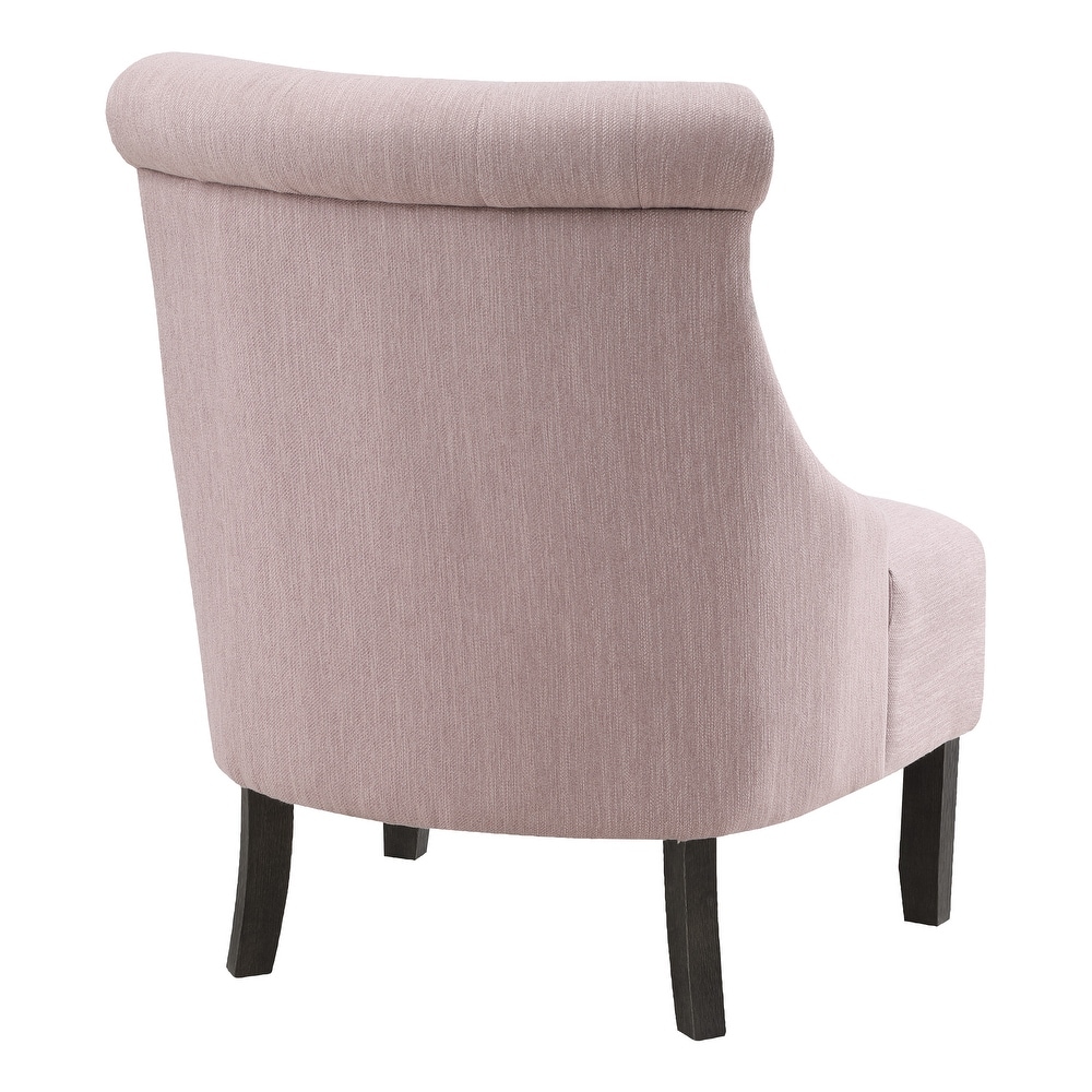 Evelyn Tufted Chair with Grey Wash Legs