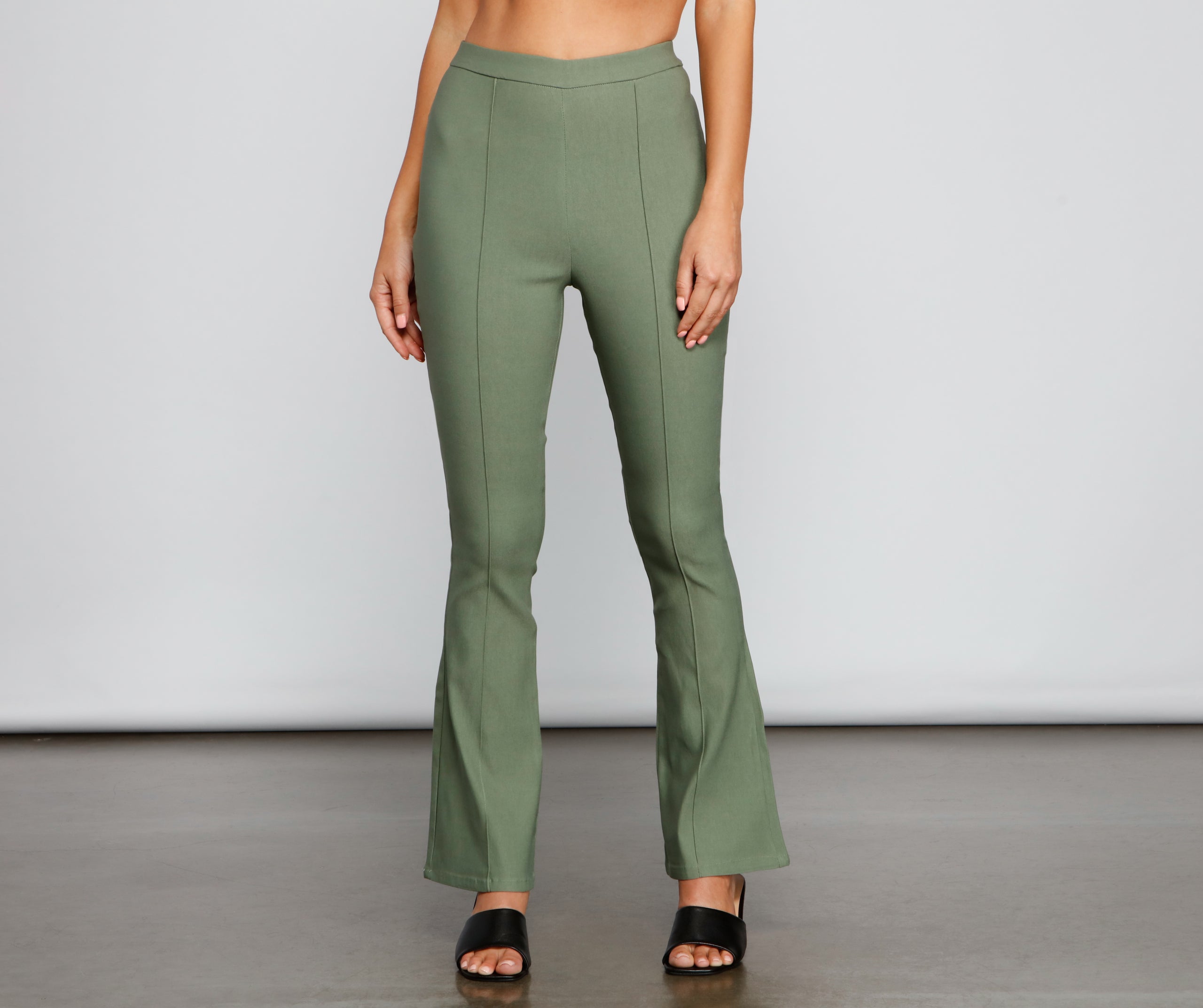 Chic Vibes High Waist Bootcut Pants