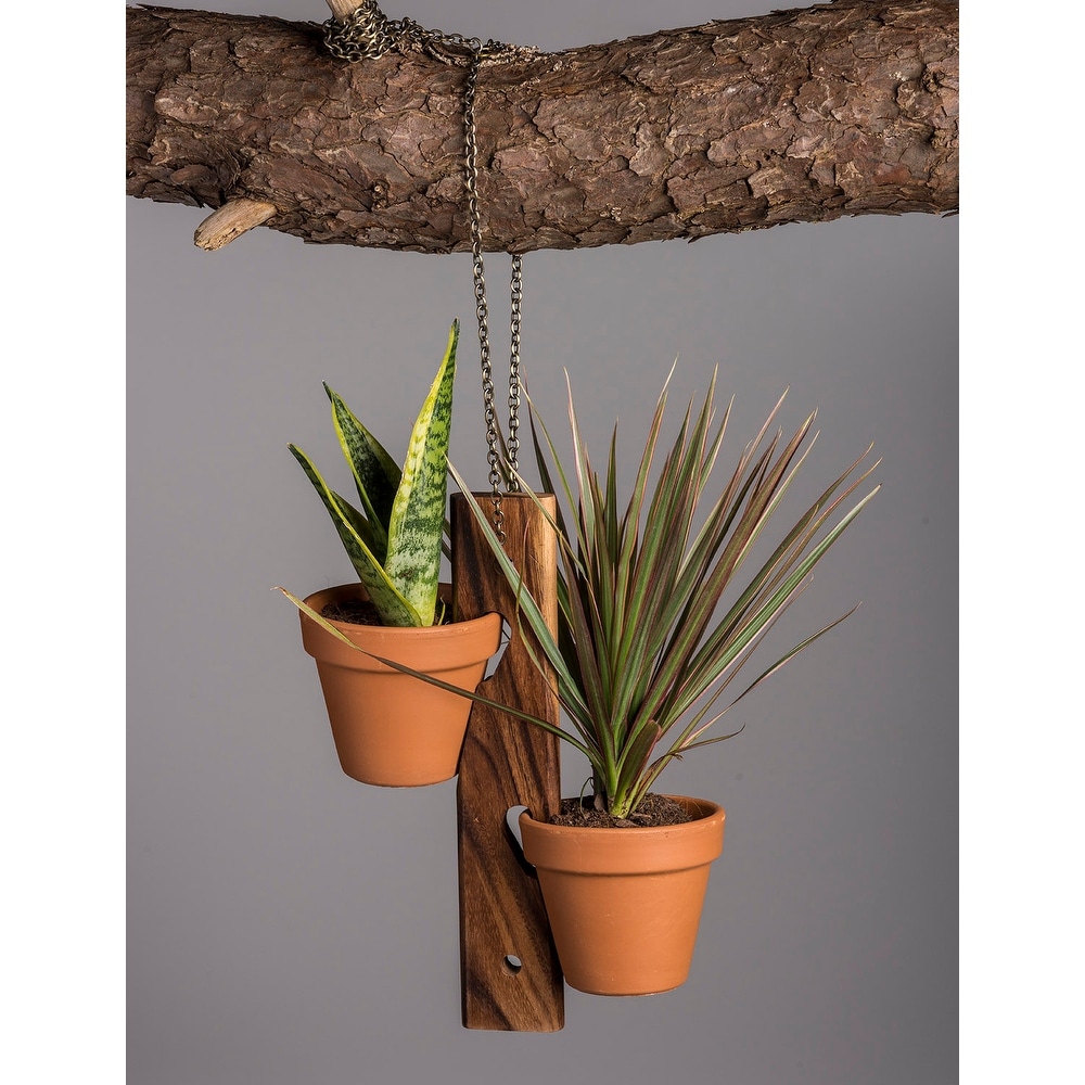 2 Pot Hanging/ Standing Plant Holder