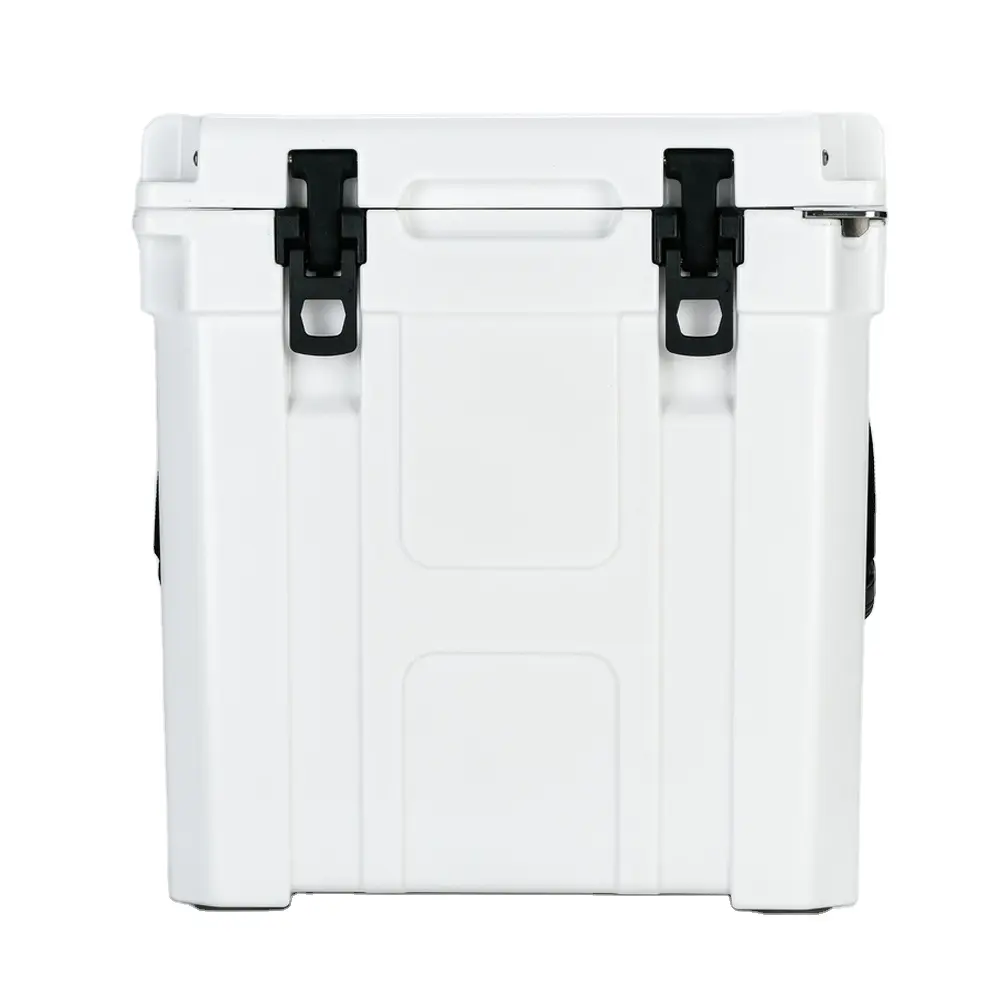 wholesale 33QT rotomolded plastic ice hard cooler box rotomolding chest with bottle opener for camping hiking