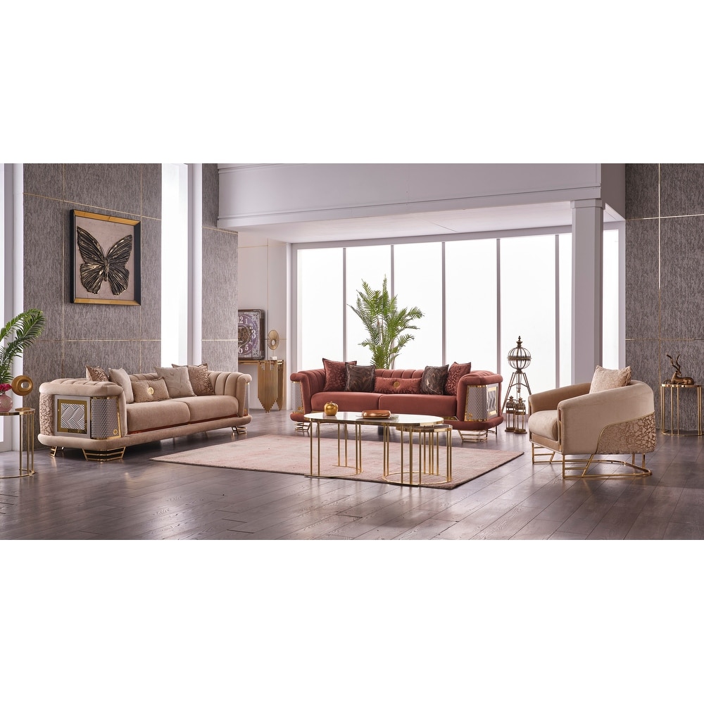 Kolny 3   Piece Upholstered Pillow Back Living Room Set