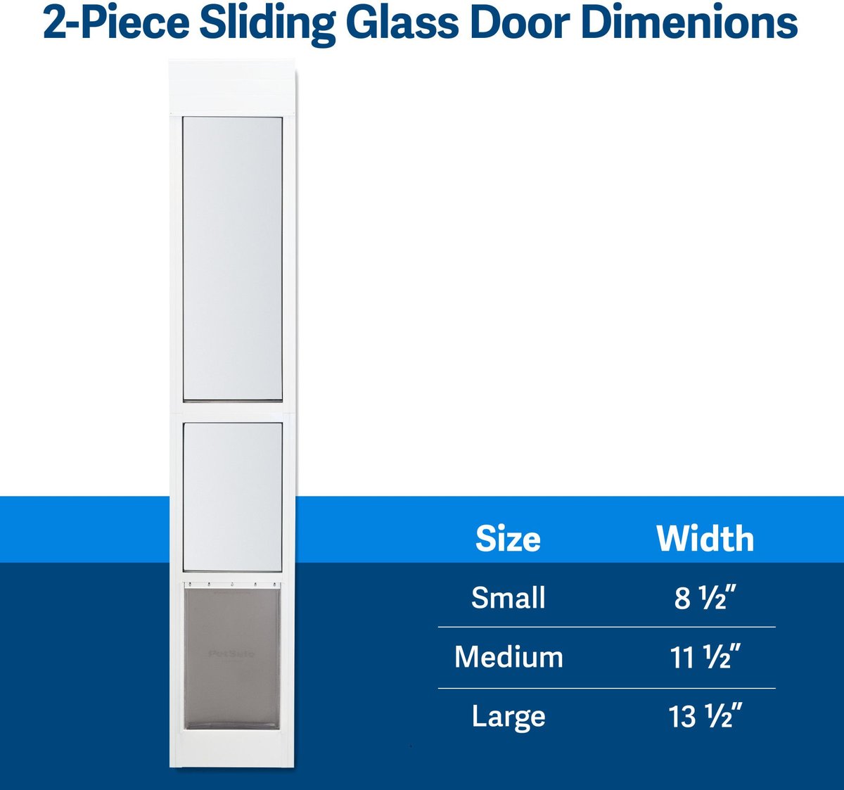 PetSafe Sliding Glass Pet Door， 2-Piece