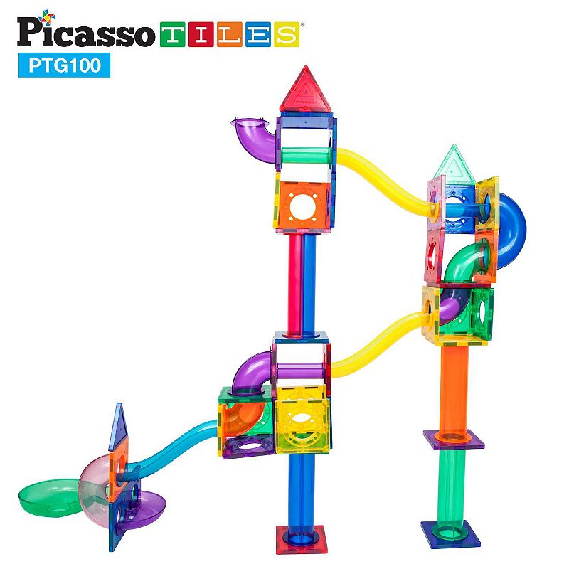 Picasso Tiles 100pc Magnetic Tile Race Track