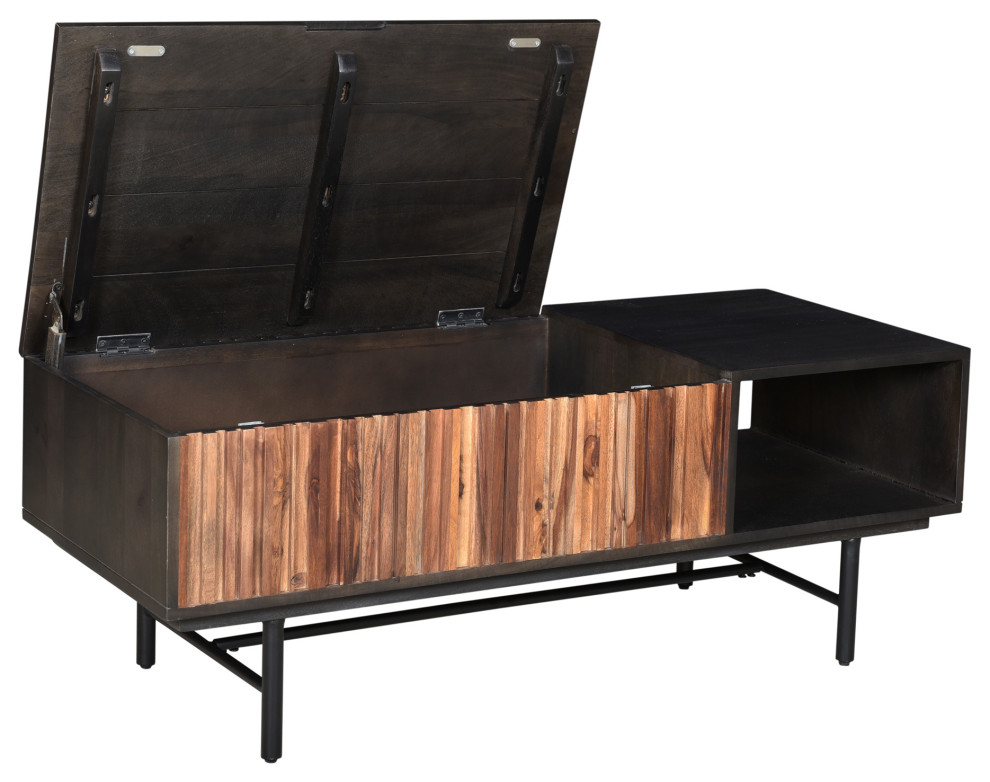 Jackson Storage Coffee Table   Industrial   Coffee Tables   by Sideboards and Things  Houzz