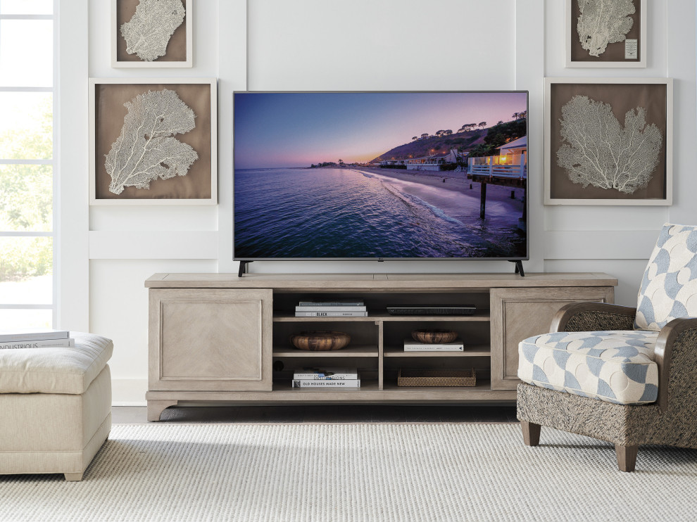 Geoffrey Media Console   Transitional   Entertainment Centers And Tv Stands   by HedgeApple  Houzz