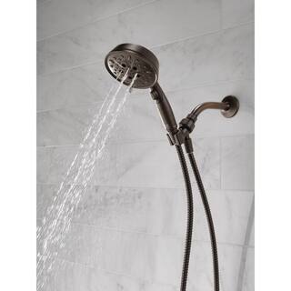 Delta 7-Spray Patterns 1.75 GPM 5.25 in. Wall Mount Handheld Shower Head in Venetian Bronze 75723RB