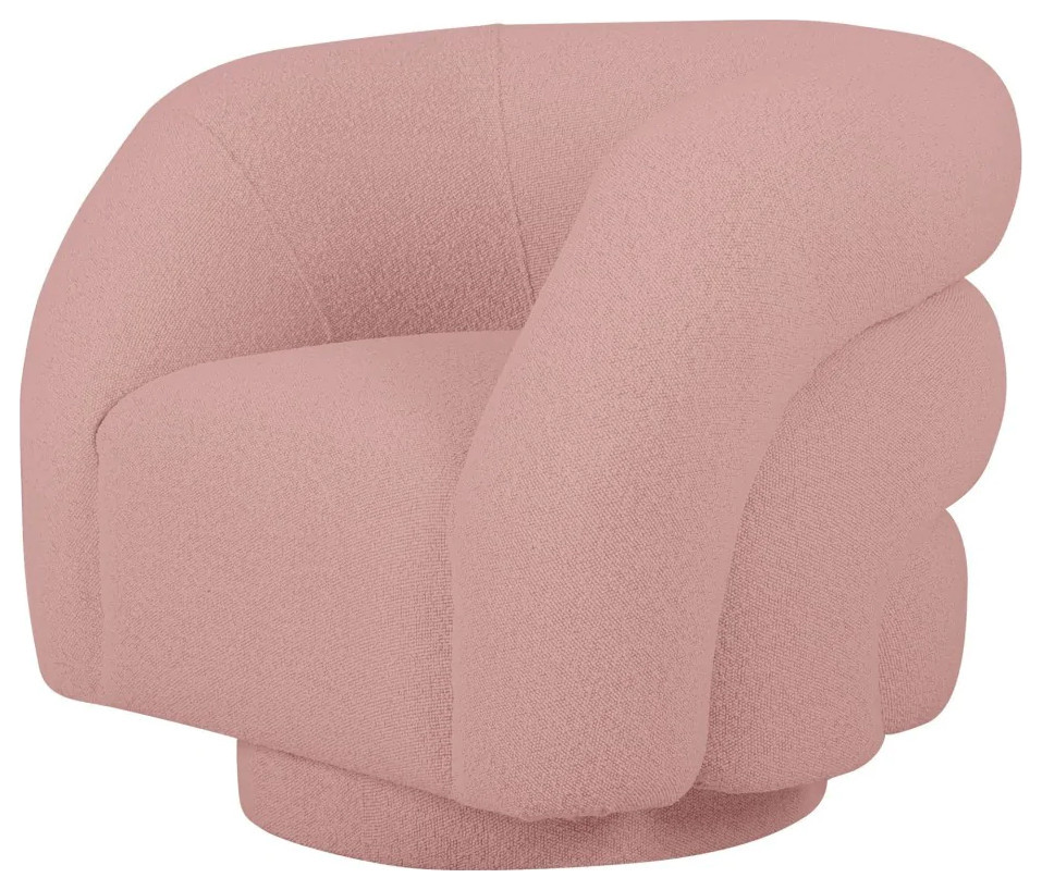 Mark Modern Pink Sherpa Accent Chair   Contemporary   Armchairs And Accent Chairs   by V.S.D Furniture  Houzz