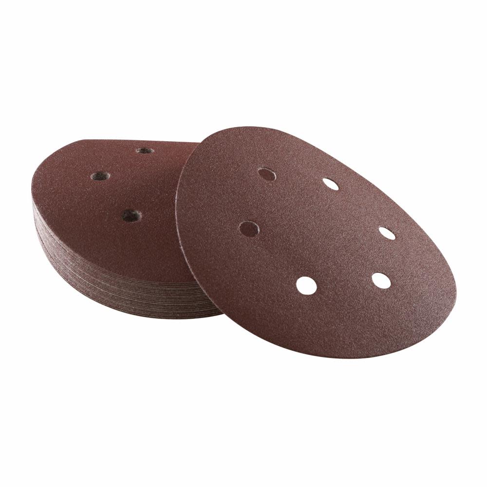 5 pc. 180 Grit 6 In. 6 Hole Hook-And-Loop Sanding Discs ;