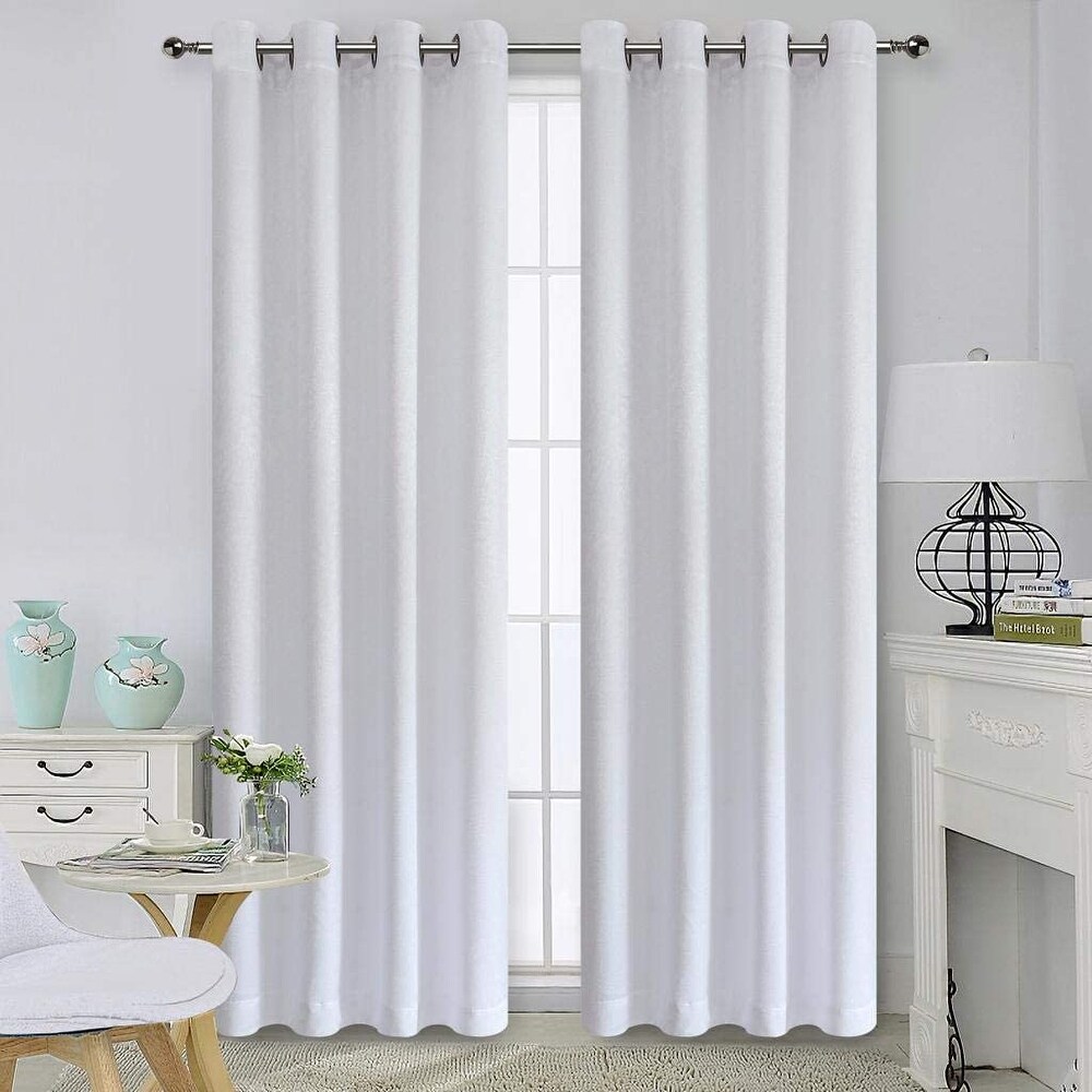 Thermal Insulated Blackout Grommet Top Curtain Panel Pair 52\