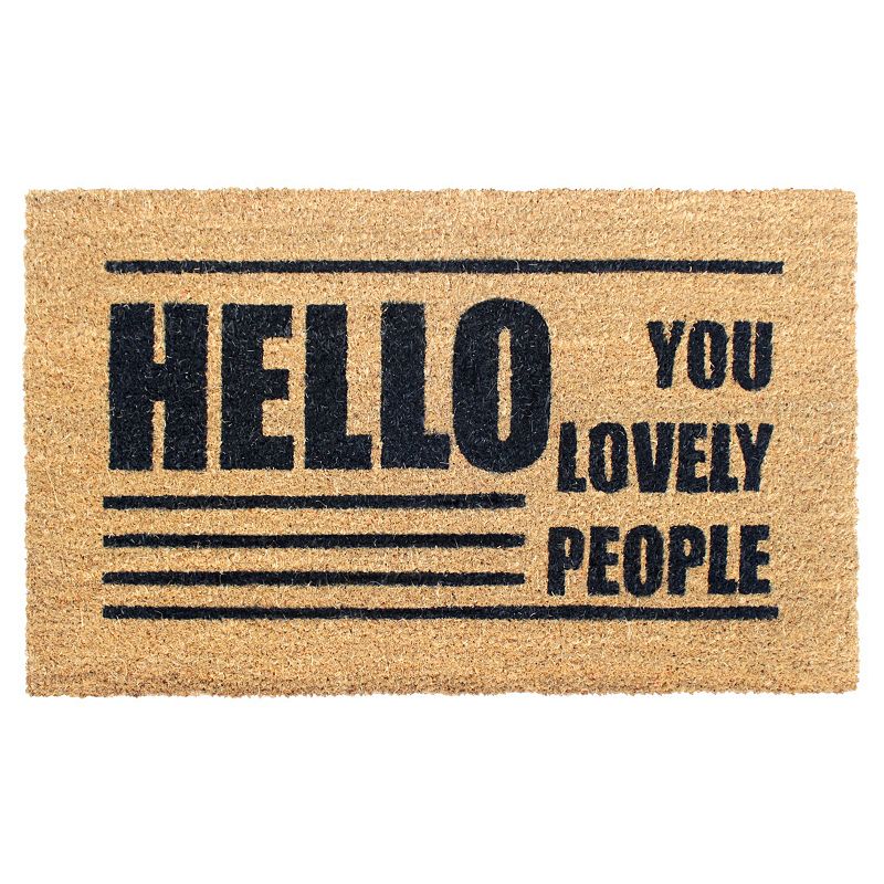 RugSmith Hello You Lovely People Doormat - 18'' x 30''