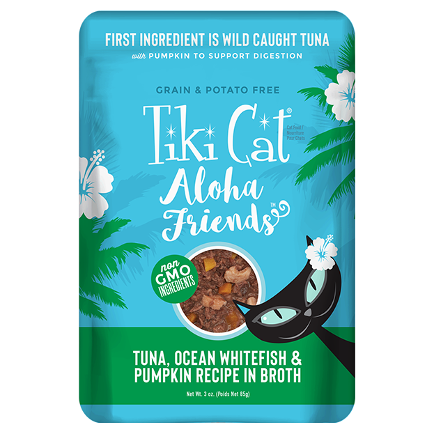 Tiki Cat Aloha Friends Grain Free Tuna with Ocean Whitefish and Pumpki