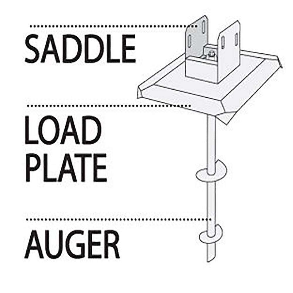 6 in. x 6 in. to 36 in. Steel Deck Foot Anchor TIDF662900