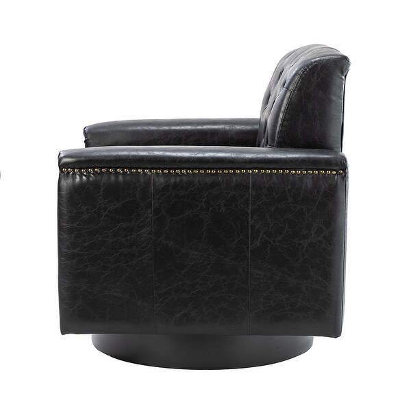 Venus Upholstered Accent Armchair with Button-Tufted Back by HULALA HOME