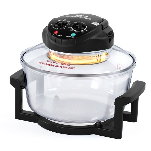 17 Quart 1400W Halogen Tabletop Oven Oil-Less Cooking Countertop - 12.6 inch