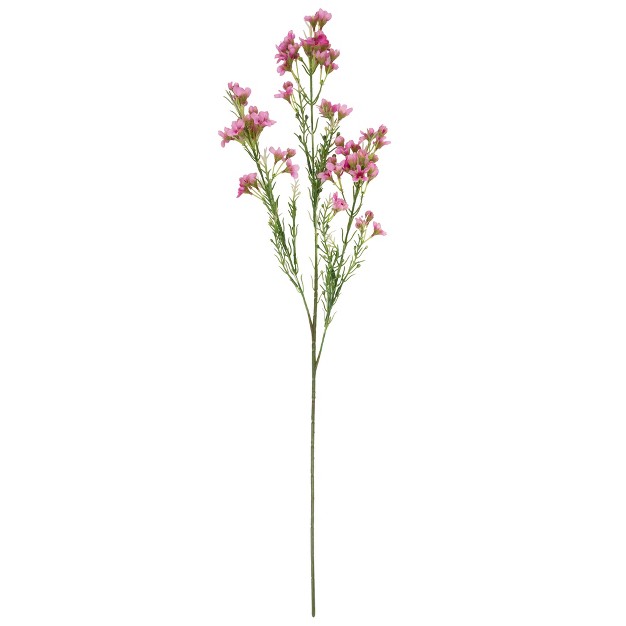 Pink Waxflower Artificial Silk Floral Spray