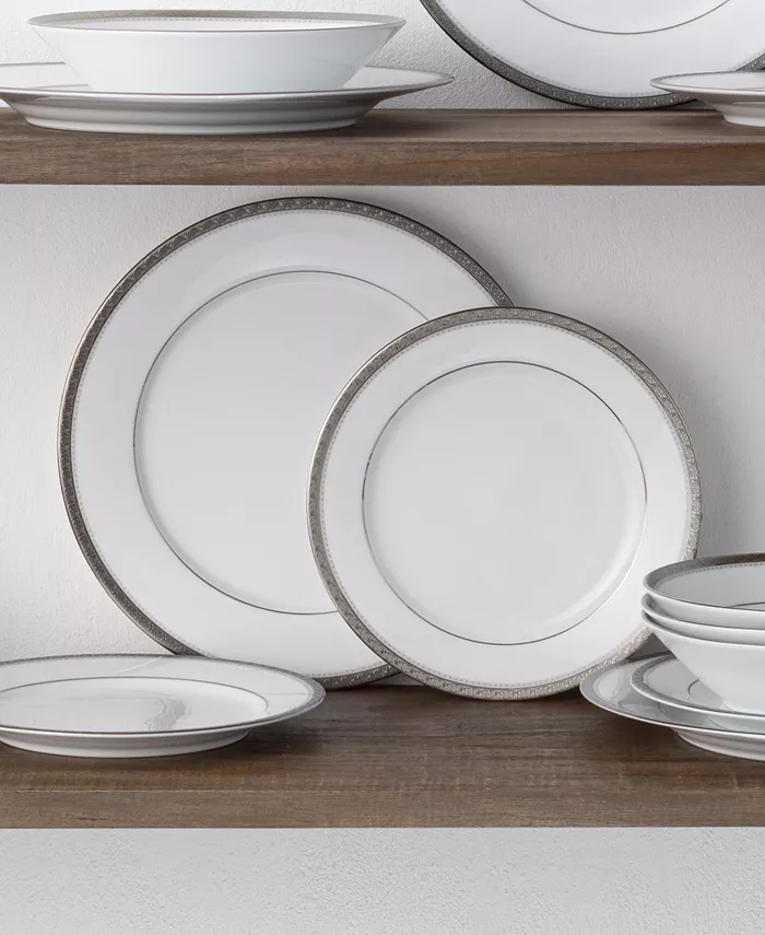 Noritake Charlotta Platinum 12 Piece Set Service for 4