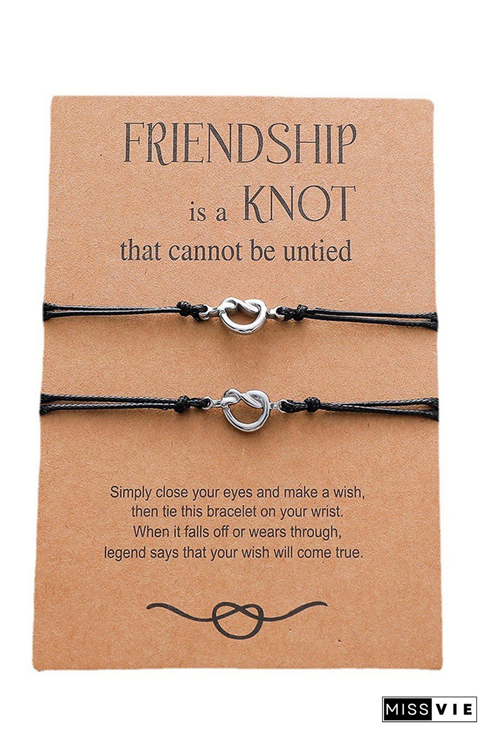 Stainless Steel Friendship Knot Braided Bracelets Wholesale MOQ 5pcs