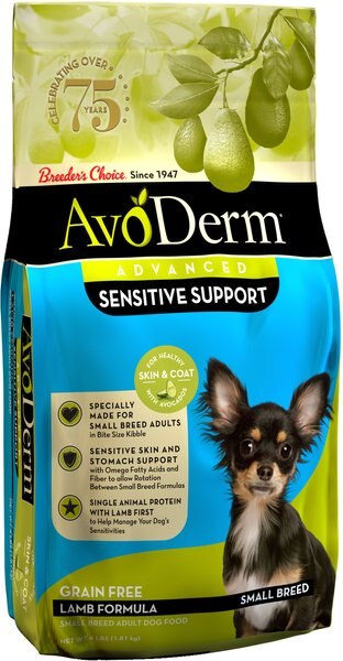 AvoDerm Advanced Sensitive Support Lamb Formula Grain-Free Small Breed Adult Dry Dog Food