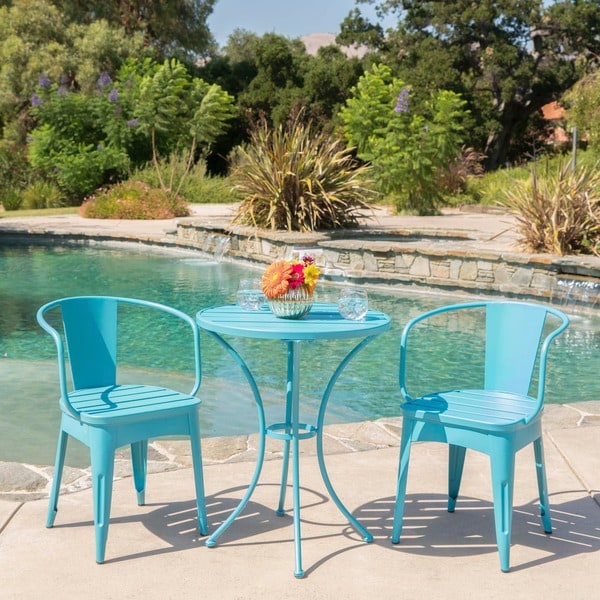 Colmar Outdoor 3piece Bistro Set by Christopher Knight Home