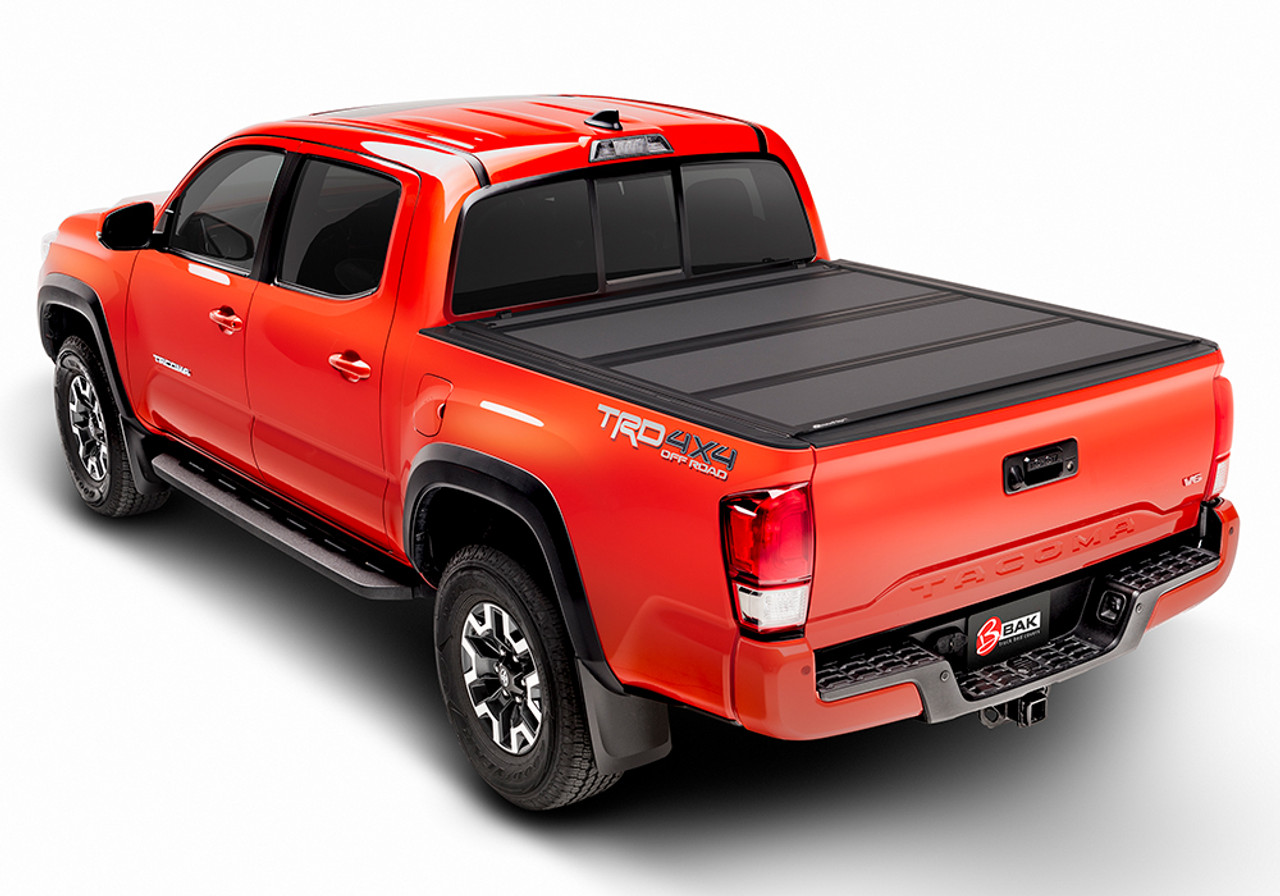 Bak Industries BAKFlip MX4 0515 Tacoma 6x272quot w Deck Rail System Tonneau Cover