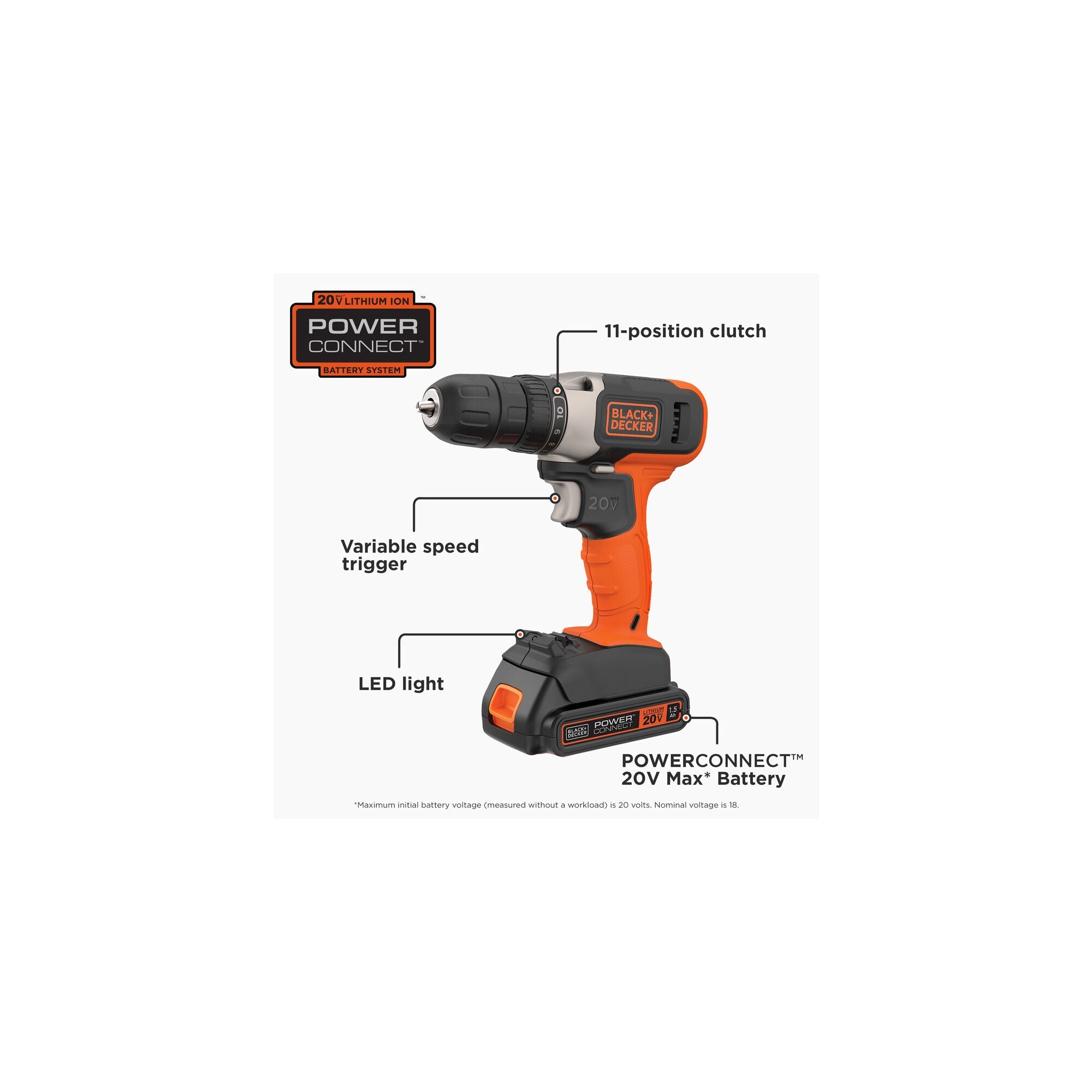 20V MAX* Cordless Drill