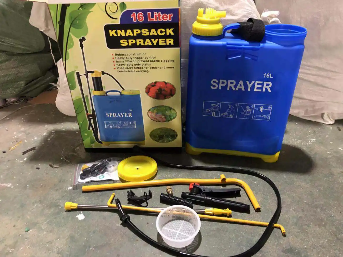 Jiabao 20L manual pressure garden knapsack sprayer