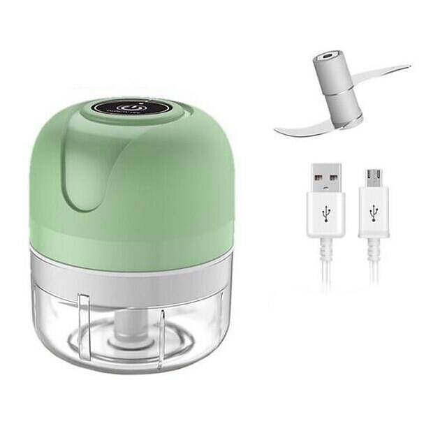 100/250ml Electric Mini USB Garlic Masher Wireless Garlic Grinder Press Mincer Vegetable Chili Meat Grinder Food Chopper Kitchen Tools