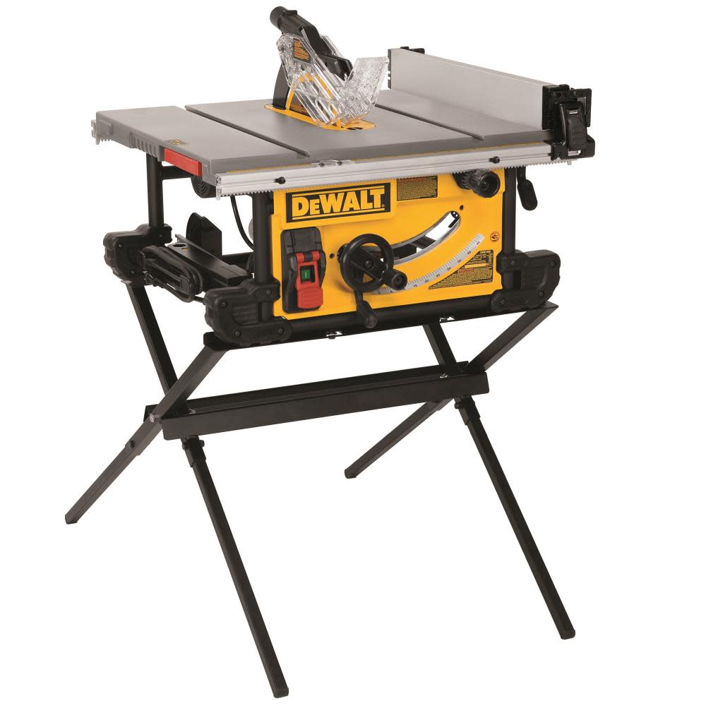 DW 10 In. Job Site Table Saw with Scissor Stand DWE7491X from DW