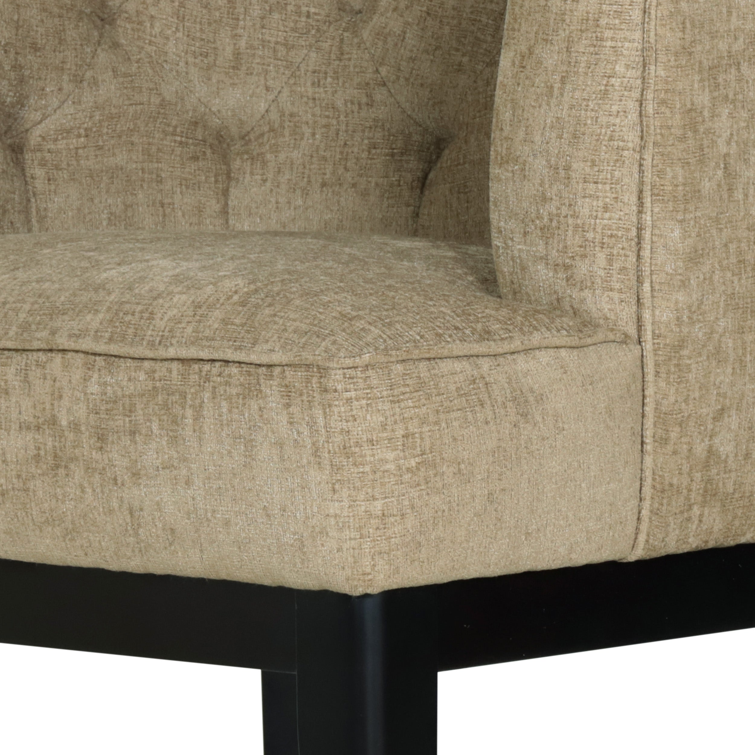 Evans Contemporary Fabric Tufted Accent Chairs, Set of 2