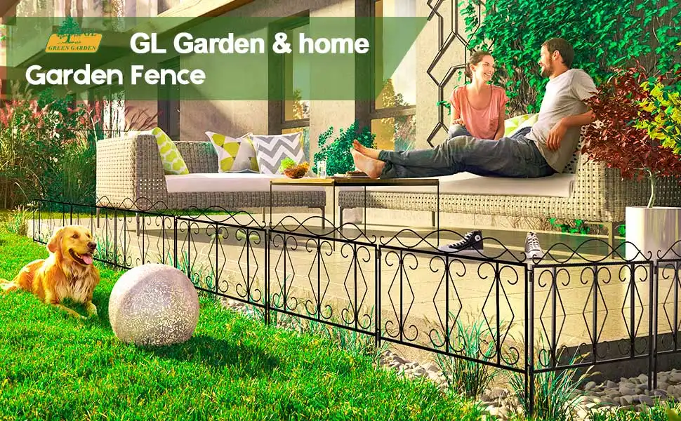 Rustproof Landscape Lawn Edging Border Wire Folding Fencing Decorative Garden Fence