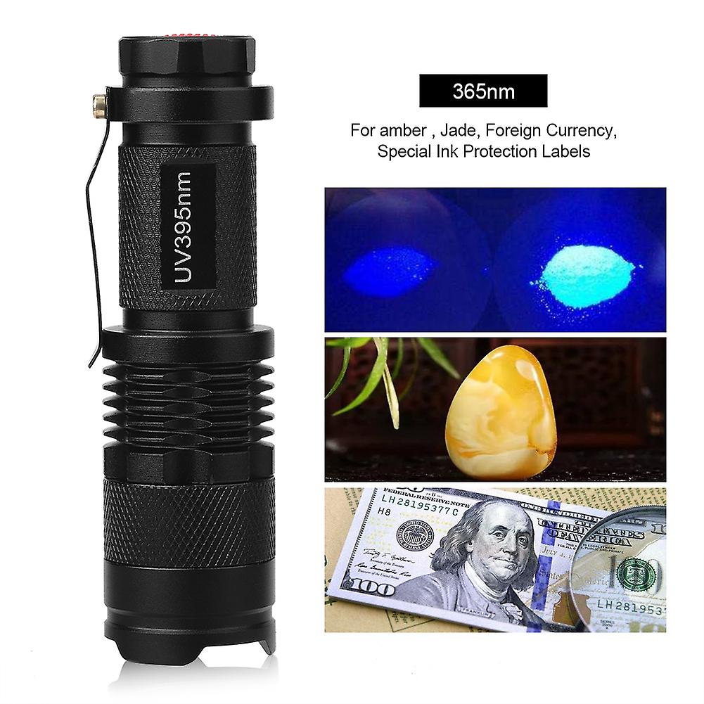 Uv Ultra Led Flashlight Blacklight Light Inspection Lamp Torch 365 Nm