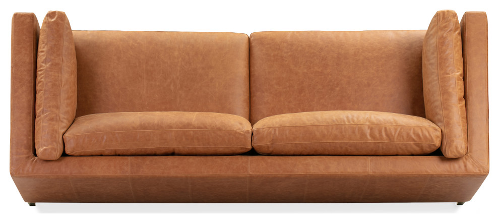 Poly and Bark Argan Sofa  Cognac Tan   Midcentury   Sofas   by Edgemod Furniture  Houzz