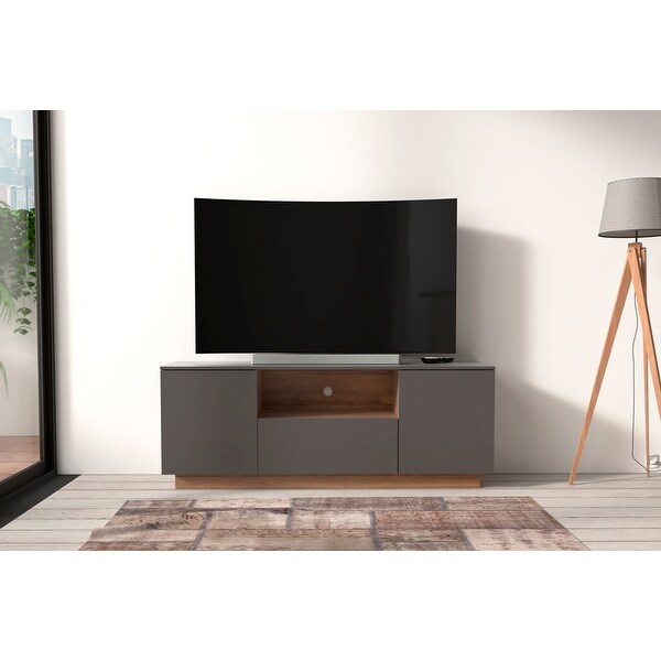 Inval Modern Dark Grey TV Stand