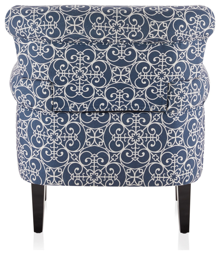 Arm Fabric Upholstered Chair Nailhead Trim Accent Chair   Contemporary   Armchairs And Accent Chairs   by OneBigOutlet  Houzz