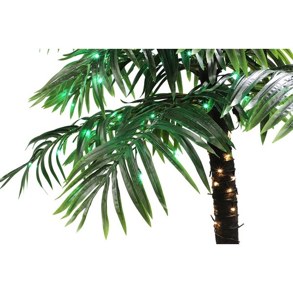 Puleo International 8' PreLit Palm Tree