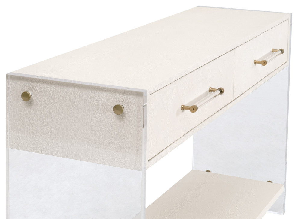 Sonia Shagreen Console Table   Contemporary   Console Tables   by Essentials for Living  Houzz