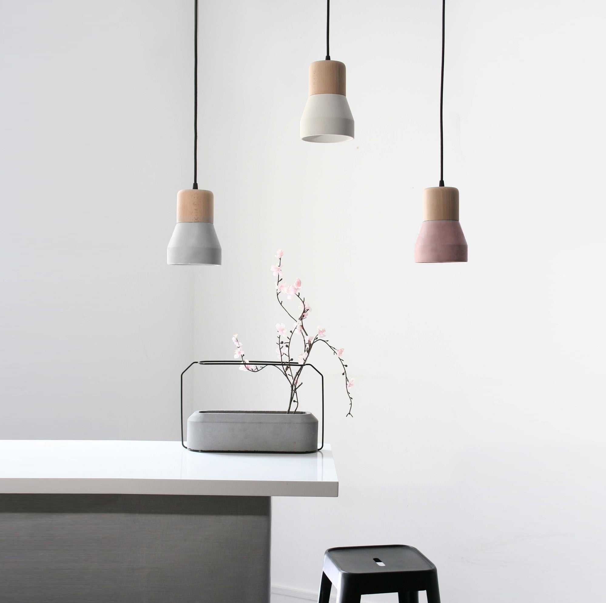 Concrete And Wood  Lamp Bpmt06-N+G