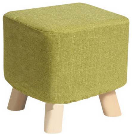 Square Round Modern Ottoman Made of Solid Wood   Contemporary   Footstools And Ottomans   by Miron Demid LLC  Houzz