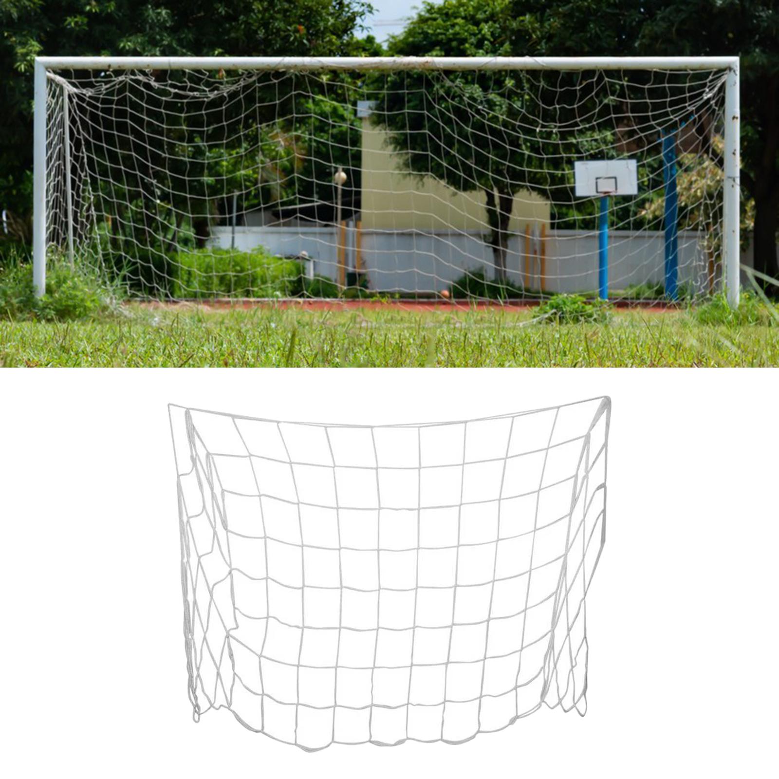 Durable Soccer Goal Net Replacement Accessories White Football Net for Teens 1.8mx1.2m