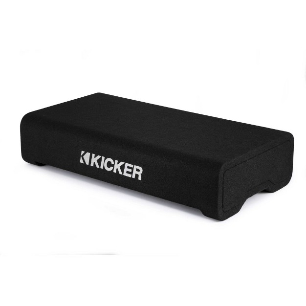 Kicker Comp Rt 12 Inch Thin Down Firing Enclosure Package With 46cxa4001 Amplifier And Wire Kit