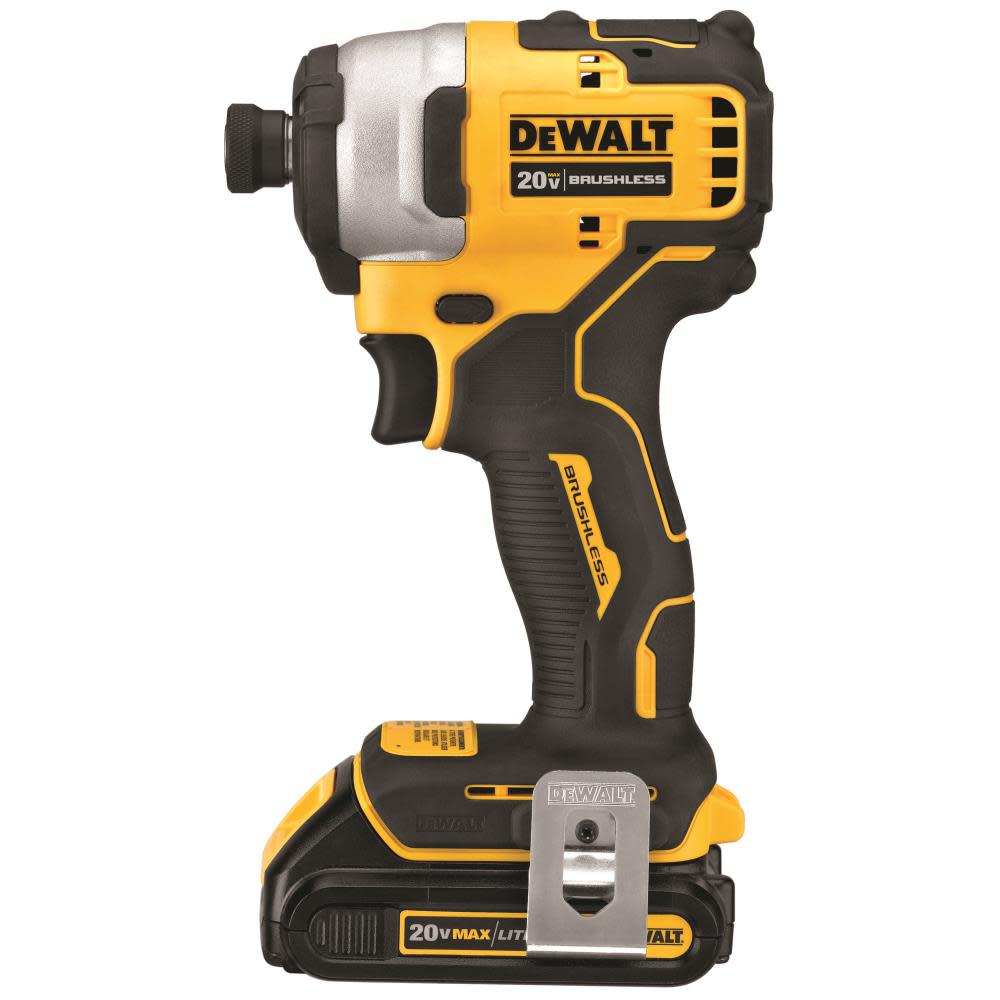 20V MAX* Brushless Atomic Compact 1/4 in. Impact Driver Kit with 100pc Screwdriving Set Bundle ;